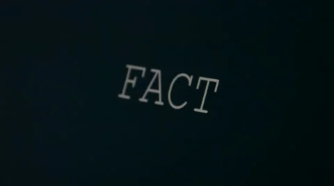 Typing word fact Stock Footage 45901734