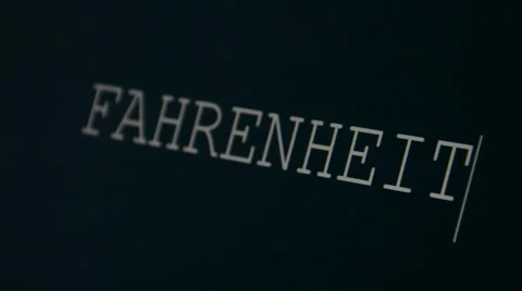 Typing word Fahrenheit Stock Footage 45901746