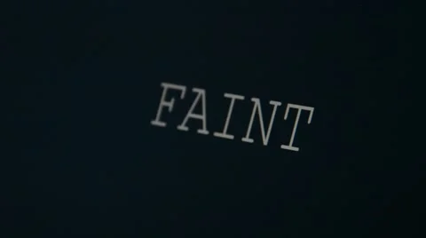 Typing word faint Stock Footage 45901753