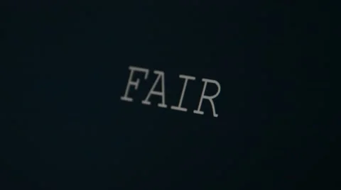 Typing word fair Stock Footage 45901756