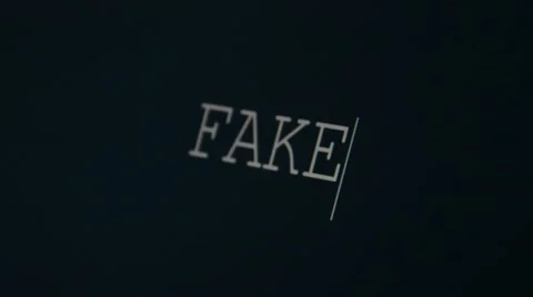 Typing word fake Stock Footage 45901762