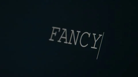 Typing word fancy Stock Footage 45901805