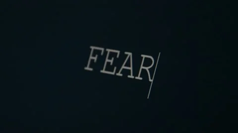Typing word fear Stock Footage 45902020