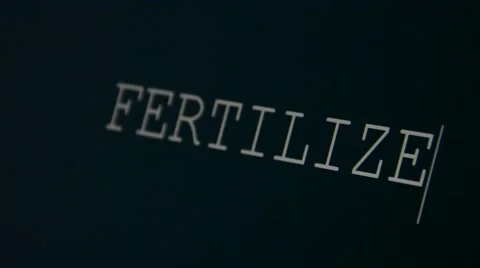 Typing word fertilize Video stock 45902002