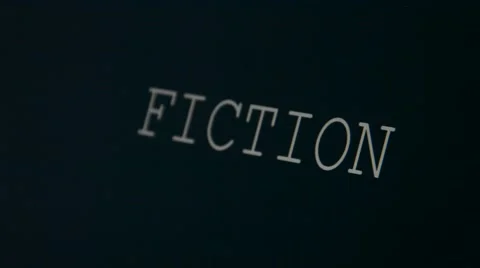 Typing word fiction Stock Footage 45902958