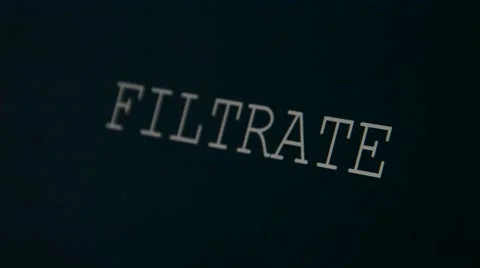 Typing word filtrate Stock Footage 45903028