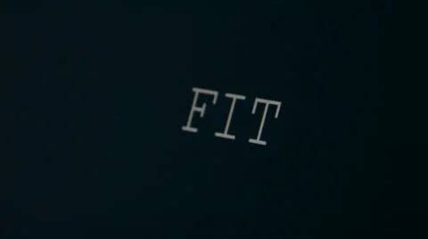 Typing word fit Stock Footage 45903109