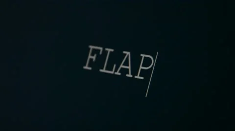 Typing word flap Video stock 45903128