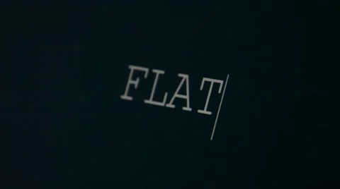 Typing word flat Stock Footage 45903135