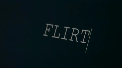 Typing word flirt Stock Footage 45903179
