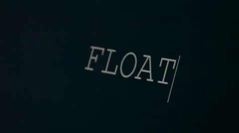 Typing word float Stock Footage 45903180