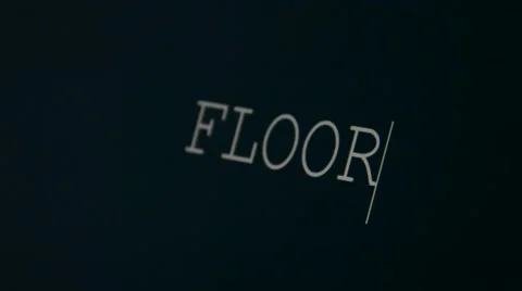 Typing word floor Stock Footage 45903181