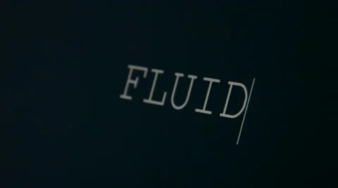 Typing word fluid Stock Footage 45903211