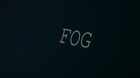 Typing word fog Stock Footage 45903280