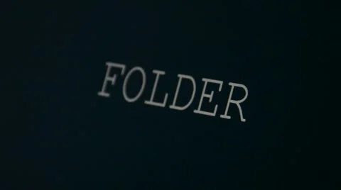 Typing word folder Stock Footage 45903231