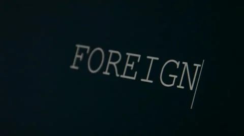 Typing word foreign Stock Footage 45903251