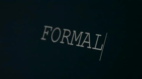 Typing word formal Stock Footage 45903275