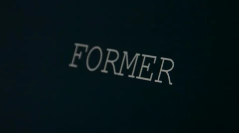 Typing word former Stock Footage 45903284