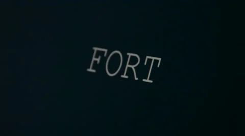 Typing word fort Video stock 45903289