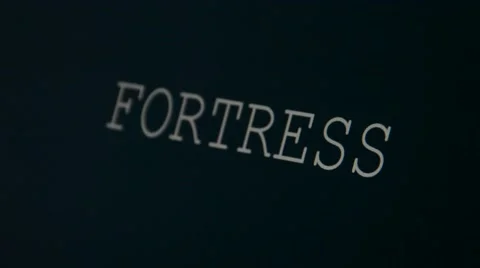Typing word fortress Stock Footage 45903301