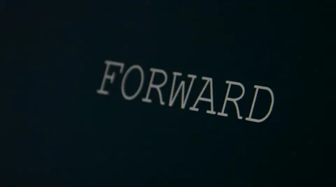 Typing word forward Stock Footage 45903308