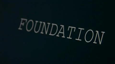 Typing word foundation Stock Footage 45903321