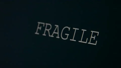 Typing word fragile Stock Footage 45903328