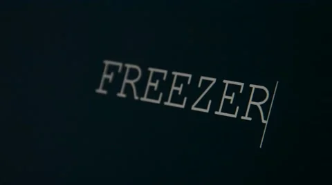 Typing word freezer Stock Footage 45903347