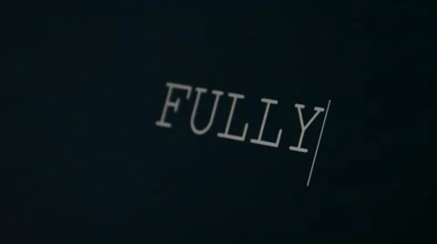 Typing word fully Stock Footage 45903389