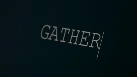 Typing word gather Stock Footage 45903519