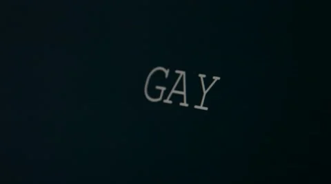 Typing word gay Vídeo Stock 45903522