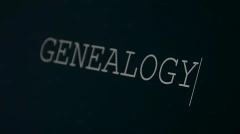 Typing word genealogy Stock Footage 45903551