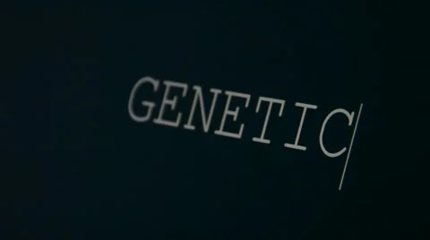 Typing word genetic Stock Footage 45903602