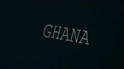 Typing word Ghana Stock Footage 45900312