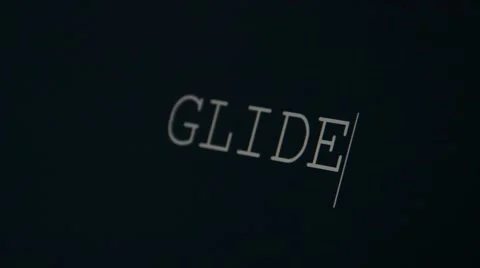 Typing word glide Stock Footage 45900333