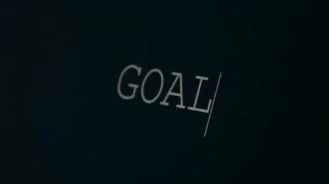 Typing word goal Stock Footage 45900359