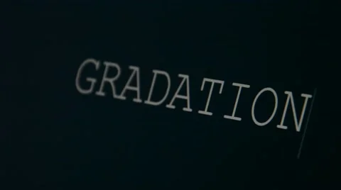 Typing word gradation Stock Footage 45900539