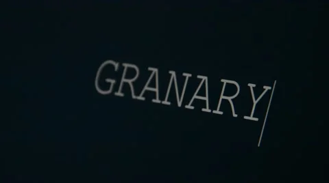 Typing word granary Stock Footage 45900610