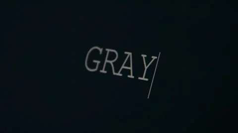 Typing word gray Stock Footage 45900660