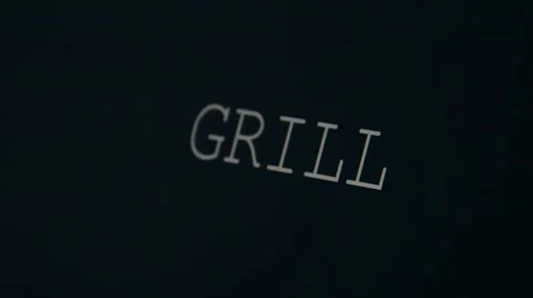 Typing word grill Stock Footage 45900729