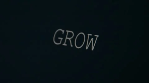 Typing word grow Stock Footage 45900761