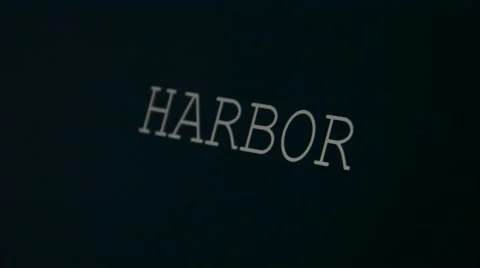 Typing word harbor Stock Footage 45901015