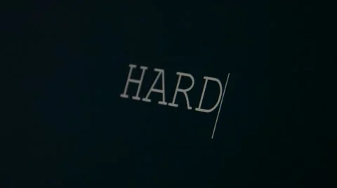 Typing word hard Video stock 45901018