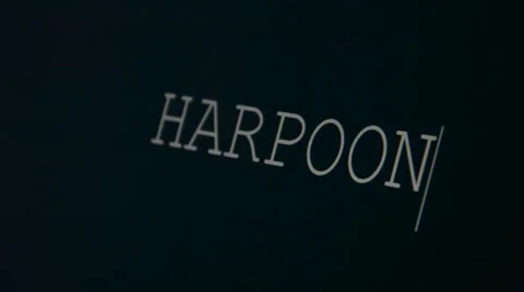 Typing word harpoon Stock Footage 45901040
