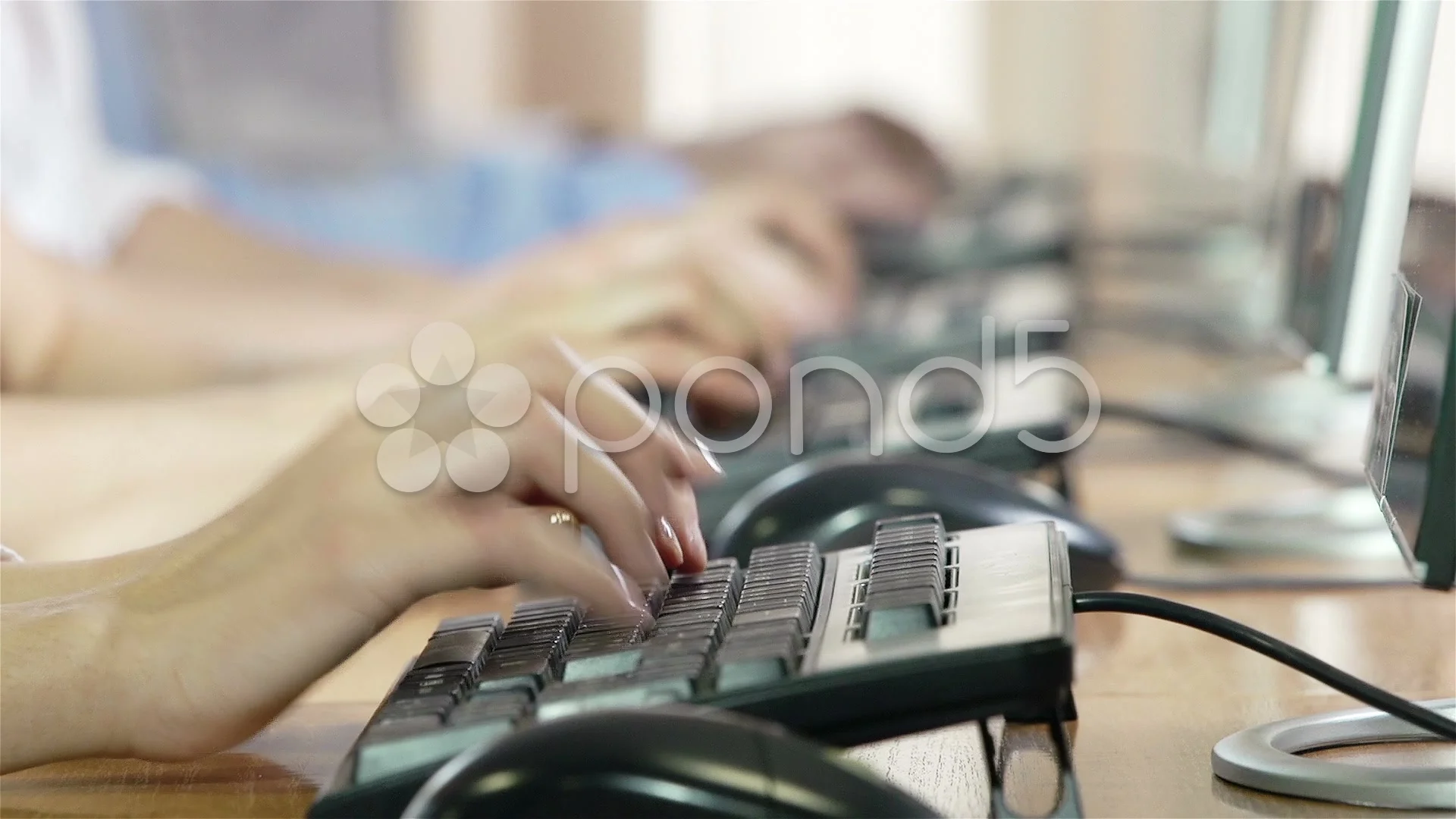 keyboard typing over words