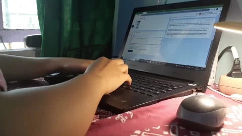 Typing Work With Computer 스톡 동영상 217851346