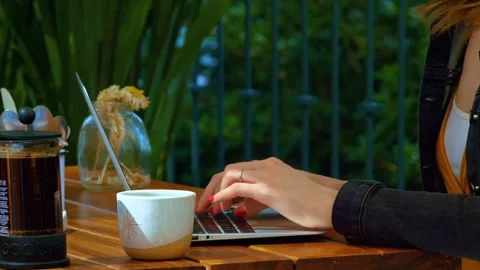 Typing work online Stock Footage 272181145