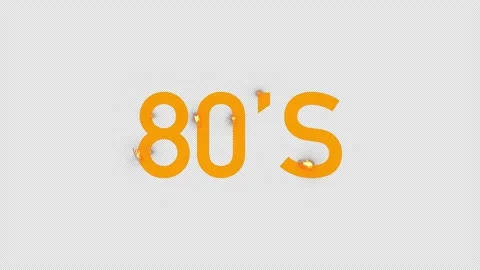 TYPO 80S Stock Footage 201121629
