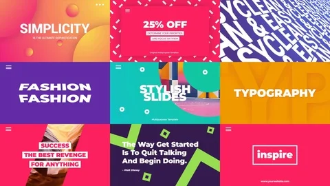 After Effects Template ~ AE: Typo Slides #108902770 | Pond5