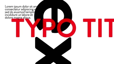 Typo Titles Stock After Effects